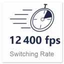 The fast speed represented in the form of a stopwatch.