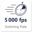 The fast speed represented in the form of a stopwatch.